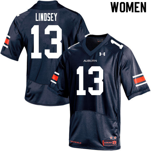 Auburn Tigers Women's Trey Lindsey #13 Navy Under Armour Stitched College 2020 NCAA Authentic Football Jersey JPQ7174AZ